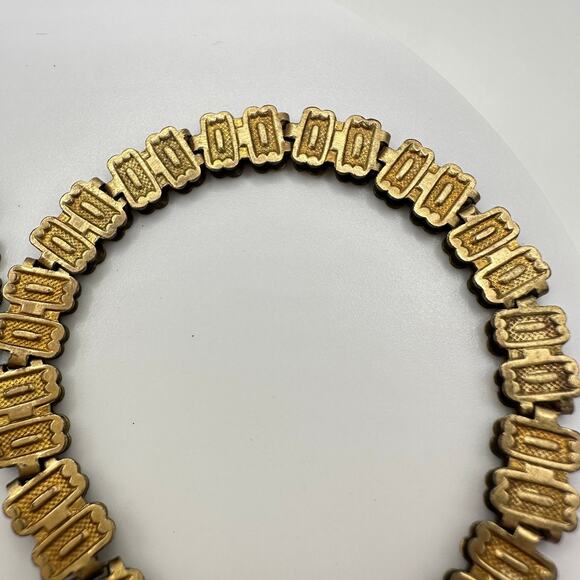 Antique Victorian Edwardian gold filled textured book chain 17.5" necklace - Picture 8 of 9